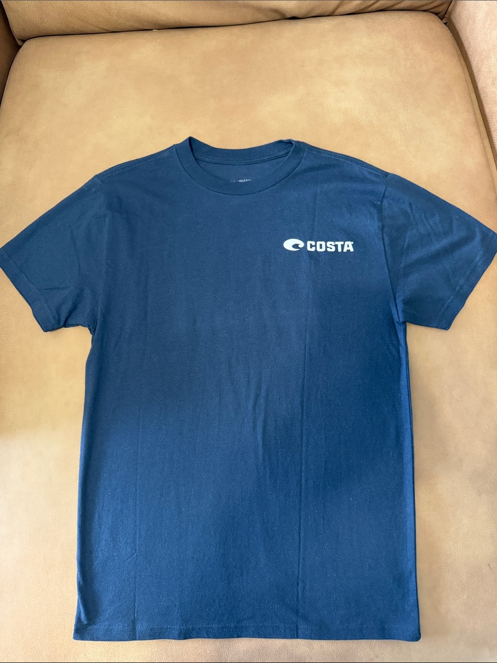 Costa Navy Short-Sleeve Logo Tee